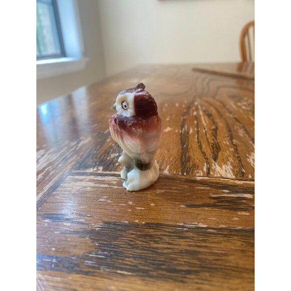 Vintage Hand-Painted Ceramic Owl Figurine - Picture 4 of 9